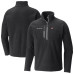 Куртка Carolina Hurricanes Columbia Black Fast Trek III Raglan Half-Zip Fleece