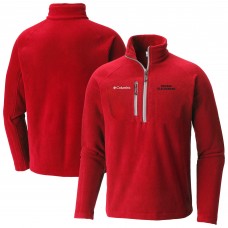 Chicago Blackhawks Columbia Red Fast Trek III Raglan Half-Zip Fleece Jacket Chicago Blackhawks Columbia Red Fast Trek III Raglan Half-Zip Fleece Jacket