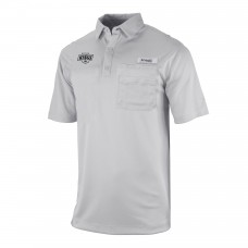 Los Angeles Kings Columbia Gray Flycaster Omni-Wick Pocket Polo