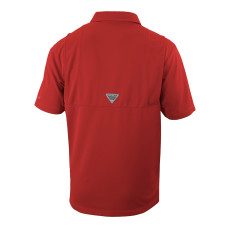 Поло Carolina Hurricanes Columbia Red Flycaster Omni-Wick Pocket