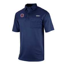 Поло Colorado Avalanche Columbia Navy Flycaster Omni-Wick Pocket Поло Colorado Avalanche Columbia Navy Flycaster Omni-Wick Pocket