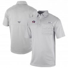 Columbus Blue Jackets Columbia Gray Flycaster Omni-Wick Pocket Polo