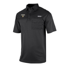 Поло Pittsburgh Penguins Columbia Black Flycaster Omni-Wick Pocket