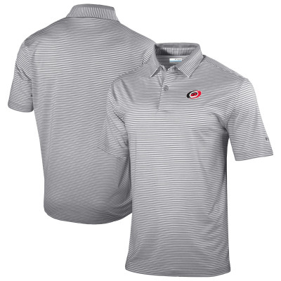 Поло Carolina Hurricanes Columbia Gray Golden Hills Omni-Wick