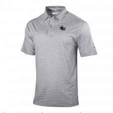 San Jose Sharks Columbia Gray Golden Hills Omni-Wick Polo
