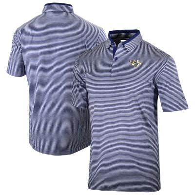 Nashville Predators Columbia Navy Golden Hills Omni-Wick Polo