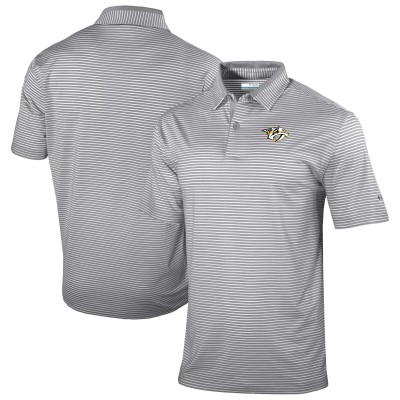 Nashville Predators Columbia Gray Golden Hills Omni-Wick Polo