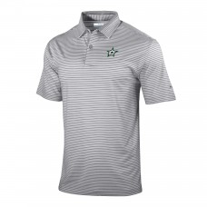 Dallas Stars Columbia Gray Golden Hills Omni-Wick Polo