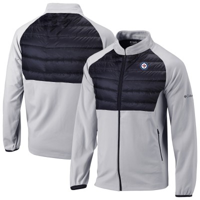 Winnipeg Jets Columbia Gray/Black In The Element Full-Zip Raglan Omni-Wick Jacket