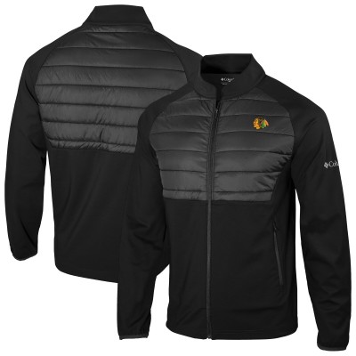 Chicago Blackhawks Columbia Black In The Element Full-Zip Omni-Wick Jacket