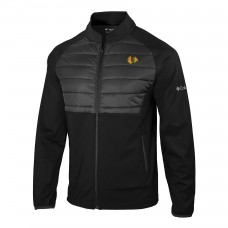 Chicago Blackhawks Columbia Black In The Element Full-Zip Omni-Wick Jacket
