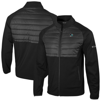 San Jose Sharks Columbia Black In The Element Full-Zip Omni-Wick Jacket