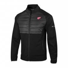 Detroit Red Wings Columbia Black In The Element Full-Zip Omni-Wick Jacket