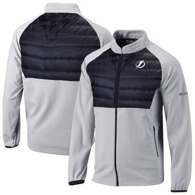Tampa Bay Lightning Columbia Gray/Black In The Element Full-Zip Raglan Omni-Wick Jacket