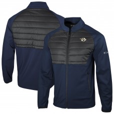 Nashville Predators Columbia Navy In The Element Full-Zip Omni-Wick Jacket