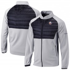 New York Islanders Columbia Gray/Black In The Element Full-Zip Raglan Omni-Wick Jacket