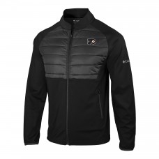 Philadelphia Flyers Columbia Black In The Element Full-Zip Omni-Wick Jacket Philadelphia Flyers Columbia Black In The Element Full-Zip Omni-Wick Jacket
