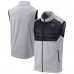 San Jose Sharks Columbia Gray In The Element Omni-Wick Full-Zip Vest