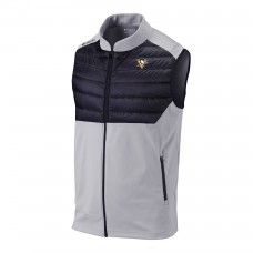 Pittsburgh Penguins Columbia Gray In The Element Omni-Wick Full-Zip Vest