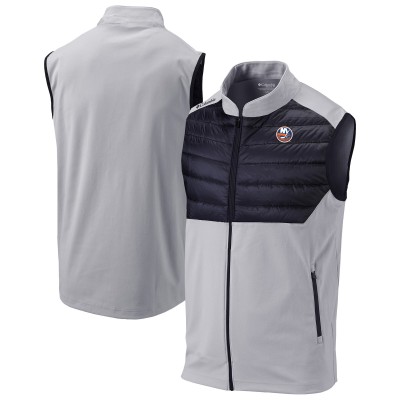 New York Islanders Columbia Gray In The Element Omni-Wick Full-Zip Vest