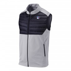 New York Rangers Columbia Gray In The Element Omni-Wick Full-Zip Vest