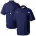 Columbus Blue Jackets Columbia Navy Tamiami Short Sleeve Omni-Wick Button-Down Shirt