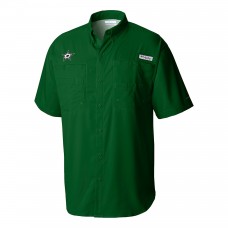 Dallas Stars Columbia Green Tamiami Short Sleeve Omni-Wick Button-Down Shirt
