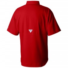Detroit Red Wings Columbia Red Tamiami Short Sleeve Omni-Wick Button-Down Shirt