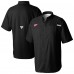Detroit Red Wings Columbia Black Tamiami Short Sleeve Omni-Wick Button-Down Shirt