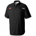 Detroit Red Wings Columbia Black Tamiami Short Sleeve Omni-Wick Button-Down Shirt