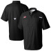 Carolina Hurricanes Columbia Black Tamiami Short Sleeve Omni-Wick Button-Down Shirt
