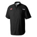 Carolina Hurricanes Columbia Black Tamiami Short Sleeve Omni-Wick Button-Down Shirt
