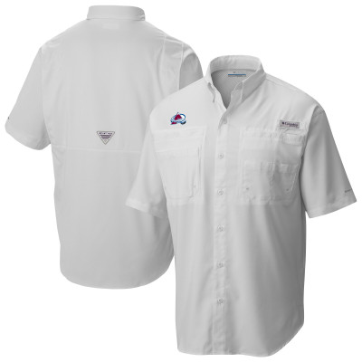 Рубашка с коротким рукавом Colorado Avalanche Columbia White Tamiami