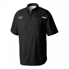 Los Angeles Kings Columbia Black Tamiami Short Sleeve Omni-Wick Button-Down Shirt