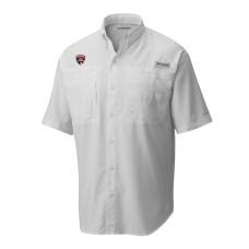 Рубашка Florida Panthers Columbia White Tamiami Short Sleeve Omni-Wick