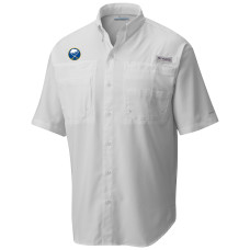 Buffalo Sabres Columbia White Tamiami Short Sleeve Omni-Wick Button-Down Shirt