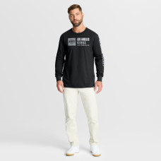Los Angeles Kings Fanatics Black Goal Crease Legacy Long Sleeve T-Shirt Los Angeles Kings Fanatics Black Goal Crease Legacy Long Sleeve T-Shirt