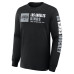 Los Angeles Kings Fanatics Black Goal Crease Legacy Long Sleeve T-Shirt