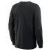 Los Angeles Kings Fanatics Black Goal Crease Legacy Long Sleeve T-Shirt