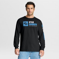 Utah Mammoth Fanatics Black Goal Crease Legacy Long Sleeve T-Shirt