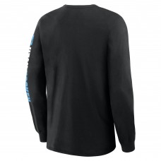 Utah Mammoth Fanatics Black Goal Crease Legacy Long Sleeve T-Shirt