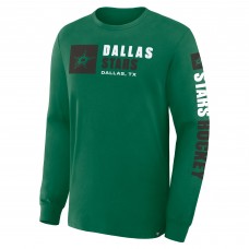 Dallas Stars Fanatics Kelly Green Goal Crease Legacy Long Sleeve T-Shirt
