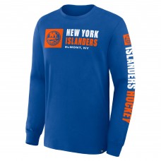 New York Islanders Fanatics Royal Goal Crease Legacy Long Sleeve T-Shirt