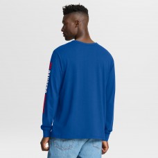 New York Rangers Fanatics Blue Goal Crease Legacy Long Sleeve T-Shirt New York Rangers Fanatics Blue Goal Crease Legacy Long Sleeve T-Shirt