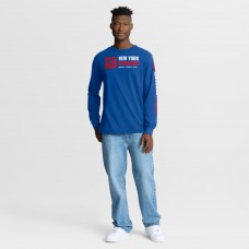 New York Rangers Fanatics Blue Goal Crease Legacy Long Sleeve T-Shirt New York Rangers Fanatics Blue Goal Crease Legacy Long Sleeve T-Shirt