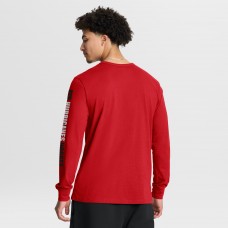 Carolina Hurricanes Fanatics Red Goal Crease Legacy Long Sleeve T-Shirt