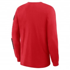 Carolina Hurricanes Fanatics Red Goal Crease Legacy Long Sleeve T-Shirt