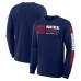 Футболка с длинным рукавом Montreal Canadiens Fanatics Navy Goal Crease Legacy