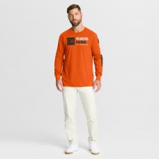 Футболка с длинным рукавом Philadelphia Flyers Fanatics Orange Goal Crease Legacy