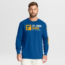St. Louis Blues Fanatics Blue Goal Crease Legacy Long Sleeve T-Shirt